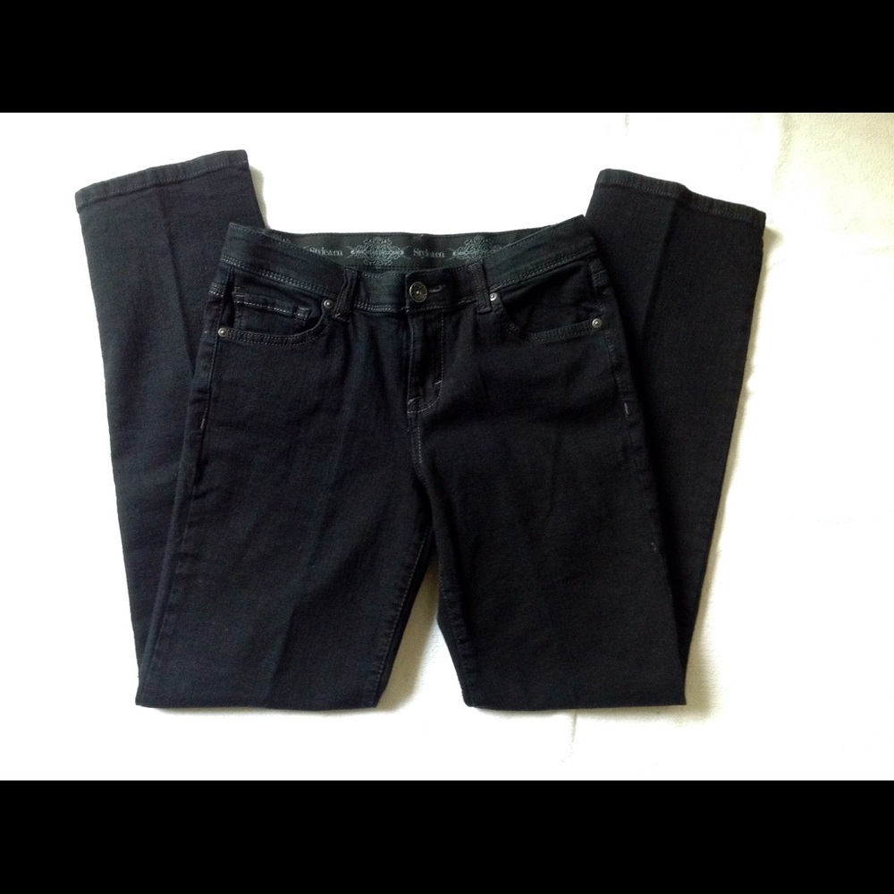 Black Hi Rise Stretch Jeans